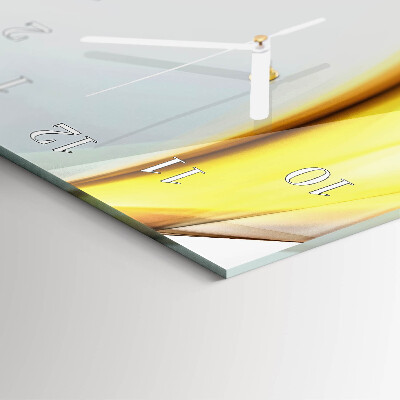 Verticale moderne glazen wandklok Abstractie