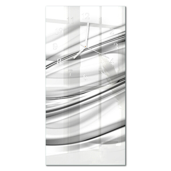 Verticale moderne glazen wandklok Patroon