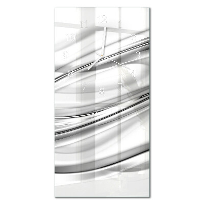 Verticale moderne glazen wandklok Patroon
