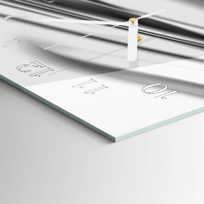 Verticale moderne glazen wandklok Patroon