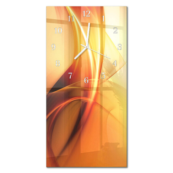 Decoratieve glazen klok verticaal Patroon