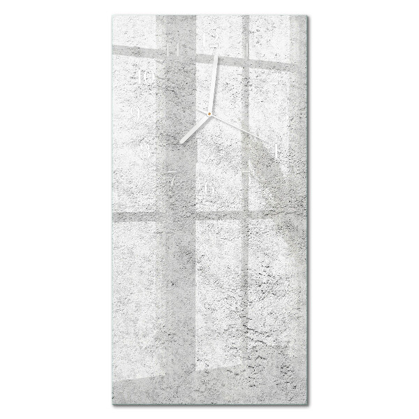 Decoratieve glazen klok verticaal Muur