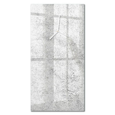 Decoratieve glazen klok verticaal Muur