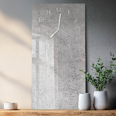 Decoratieve glazen klok verticaal Muur