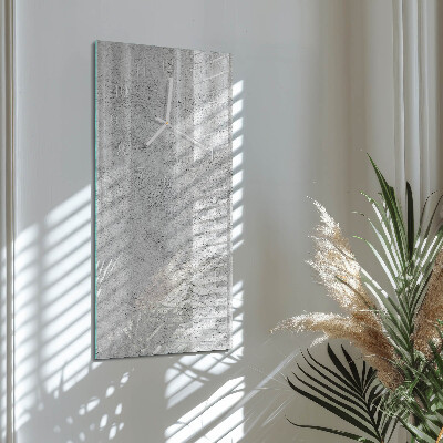 Decoratieve glazen klok verticaal Muur