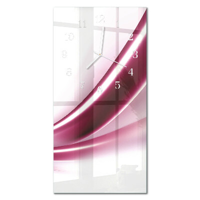 Verticale moderne glazen wandklok Patroon