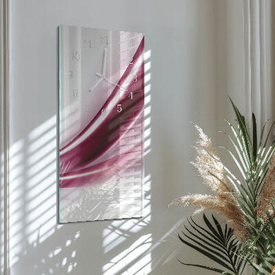 Verticale moderne glazen wandklok Patroon