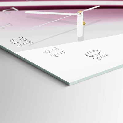 Verticale moderne glazen wandklok Patroon