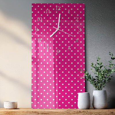 Decoratieve glazen klok verticaal Controle