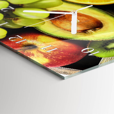 Glazen klok verticaal Fruit