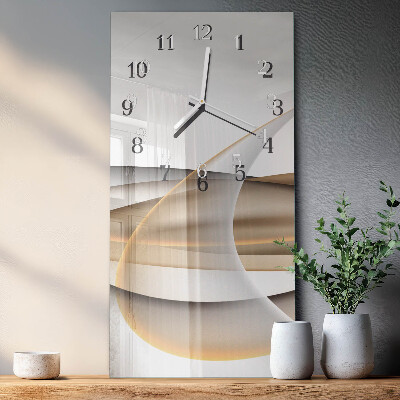 Rechthoekige glas klok verticaal Abstractie