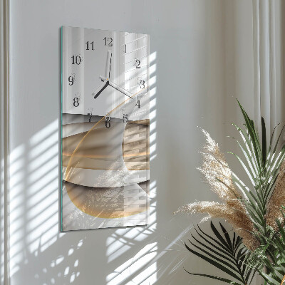 Rechthoekige glas klok verticaal Abstractie