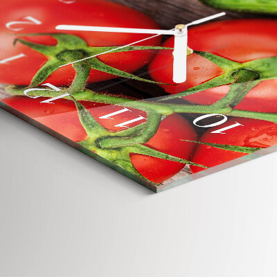 Decoratieve glazen klok verticaal Groenten