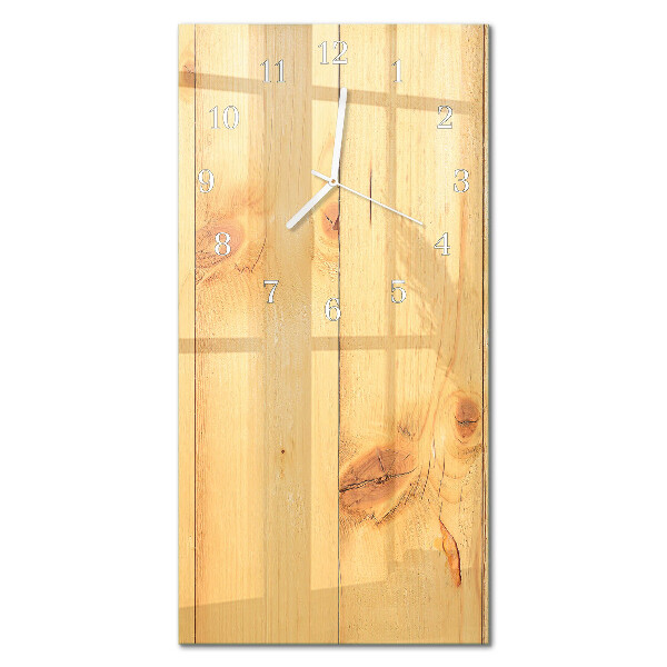 Decoratieve glazen klok verticaal Hout