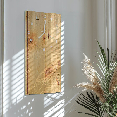 Decoratieve glazen klok verticaal Hout