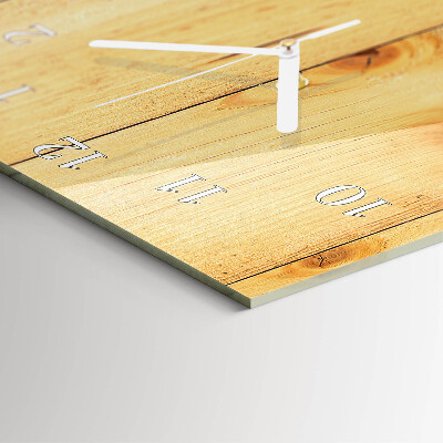 Decoratieve glazen klok verticaal Hout