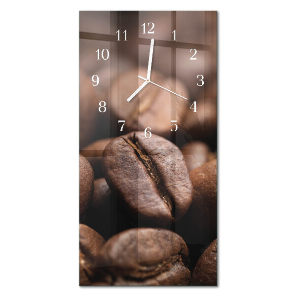 Decoratieve glazen klok verticaal Koffiebonen