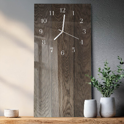Decoratieve glazen klok verticaal Bord