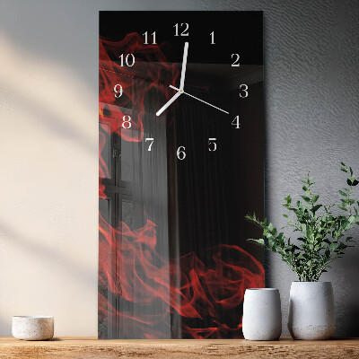 Decoratieve glazen klok verticaal Vuur