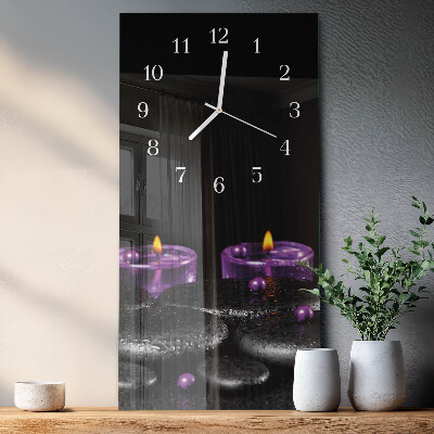 Decoratieve glazen klok verticaal Kaarsstenen