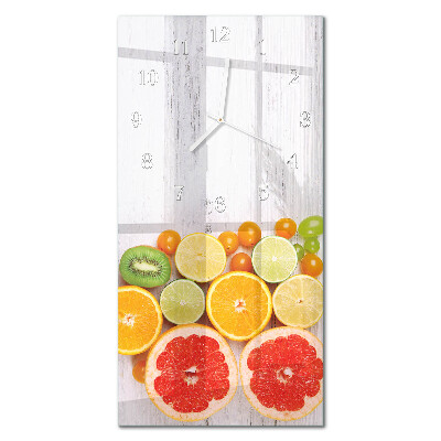 Rechthoekige glas klok verticaal Fruit