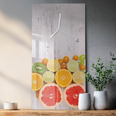 Rechthoekige glas klok verticaal Fruit