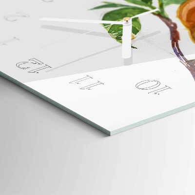 Decoratieve glazen klok verticaal Fruit