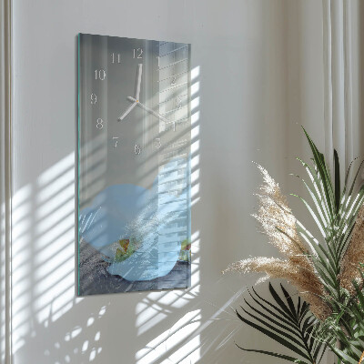 Rechthoekige glas klok verticaal Orchidee