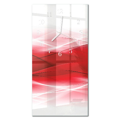 Decoratieve glazen klok verticaal Abstractie