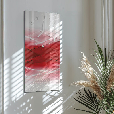 Decoratieve glazen klok verticaal Abstractie
