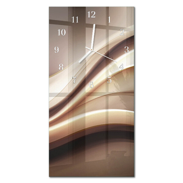 Decoratieve glazen klok verticaal Patroon