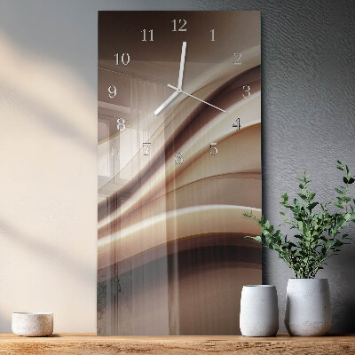 Decoratieve glazen klok verticaal Patroon