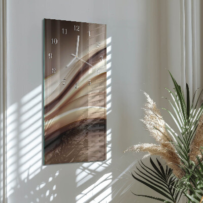 Decoratieve glazen klok verticaal Patroon