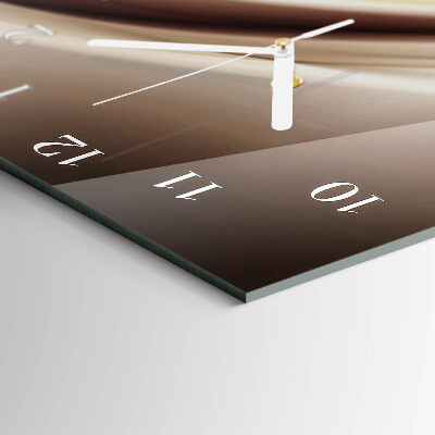 Decoratieve glazen klok verticaal Patroon
