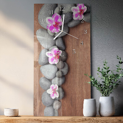 Glazen klok verticaal Orchideeënstenen