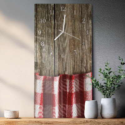 Rechthoekige glas klok verticaal Tafel