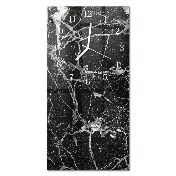 Verticale moderne glazen wandklok Patroon