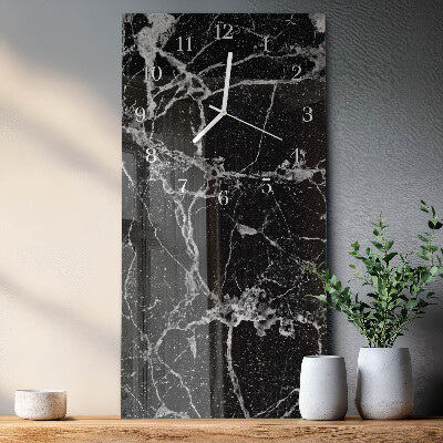 Verticale moderne glazen wandklok Patroon