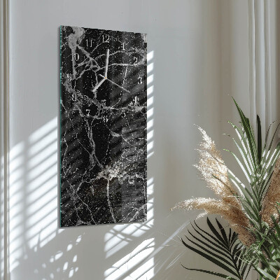 Verticale moderne glazen wandklok Patroon