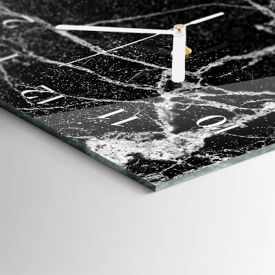 Verticale moderne glazen wandklok Patroon