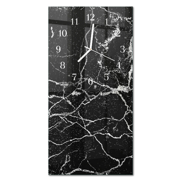Decoratieve glazen klok verticaal Patroon