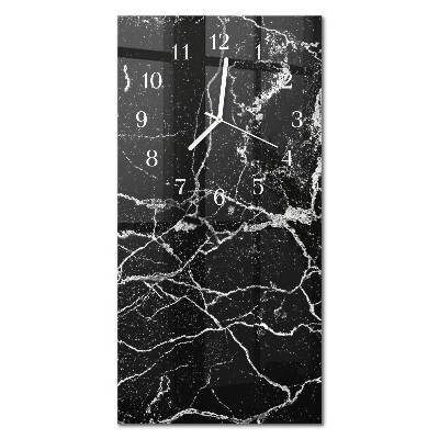 Decoratieve glazen klok verticaal Patroon