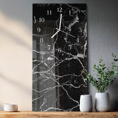 Decoratieve glazen klok verticaal Patroon