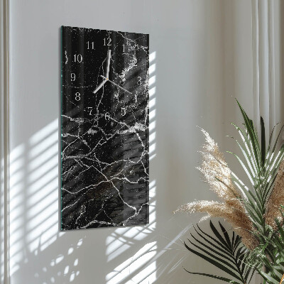 Decoratieve glazen klok verticaal Patroon