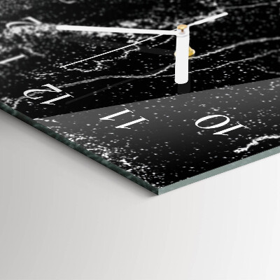 Decoratieve glazen klok verticaal Patroon