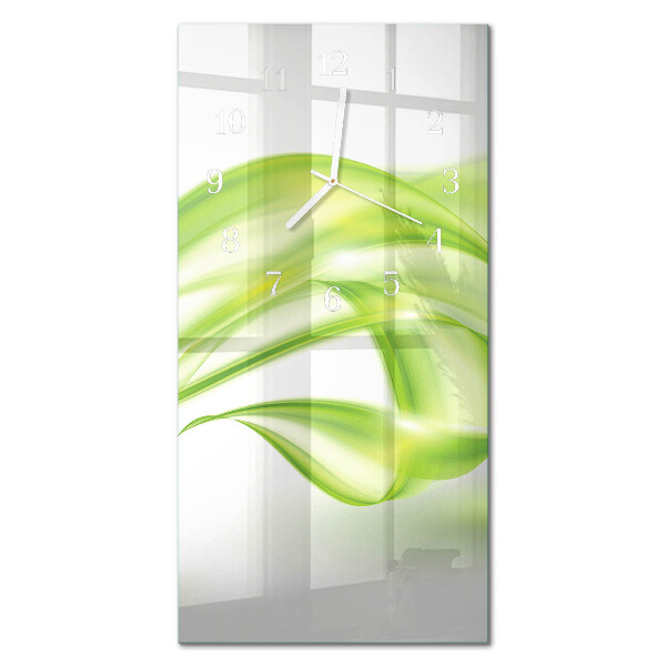 Decoratieve glazen klok verticaal Abstracte lijnen