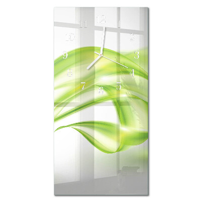 Decoratieve glazen klok verticaal Abstracte lijnen