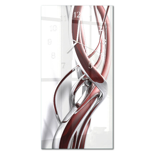 Rechthoekige glas klok verticaal Patroon