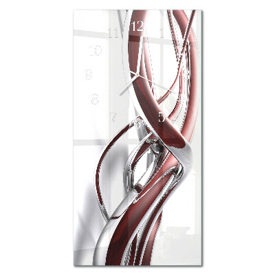 Rechthoekige glas klok verticaal Patroon