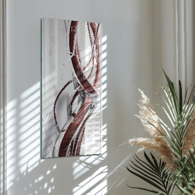 Rechthoekige glas klok verticaal Patroon